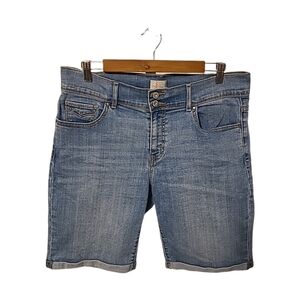 LEVI'S 515 Bermuda Jean Shorts Stretch Mid Rise Sz 14  EUC